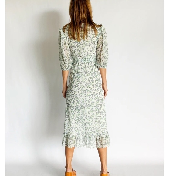 Ganni Tilden Mesh Wrap Dress - Picture 3 of 12